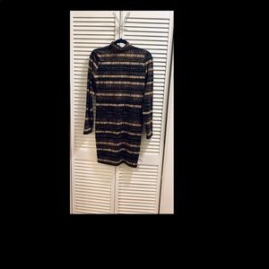 Black and brown stretchy sport dress.